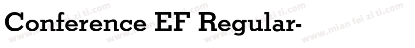 Conference EF Regular字体转换